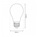 ΛΑΜΠΑ LED FILAMENT BULB 8W A60 E27 2700K