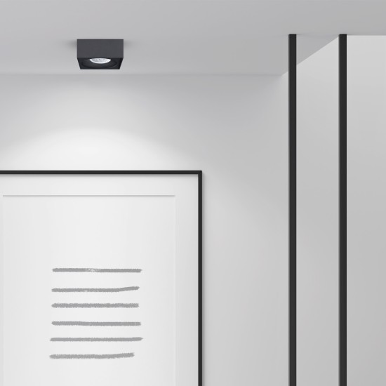 ΧΩΝΕΥΤΟ ΣΠΟΤ ΜΑΥΡΟ BIMA ΤΕΤΡΑΓΩΝΟ 1XGU10 ΧΩΝΕΥΤΟ ΣΠΟΤ ΜΑΥΡΟ BIMA ΤΕΤΡΑΓΩΝΟ 1XGU10