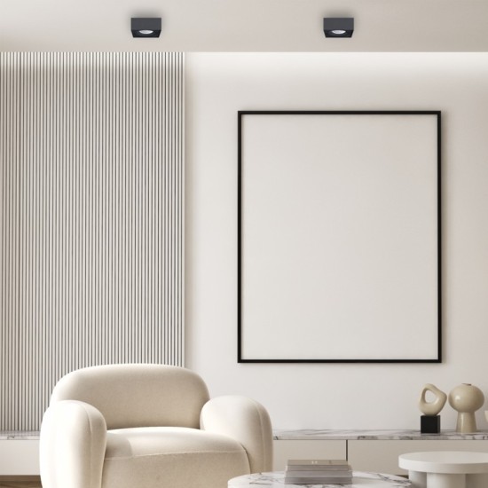 ΧΩΝΕΥΤΟ ΣΠΟΤ ΜΑΥΡΟ BIMA ΤΕΤΡΑΓΩΝΟ 1XGU10 ΧΩΝΕΥΤΟ ΣΠΟΤ ΜΑΥΡΟ BIMA ΤΕΤΡΑΓΩΝΟ 1XGU10