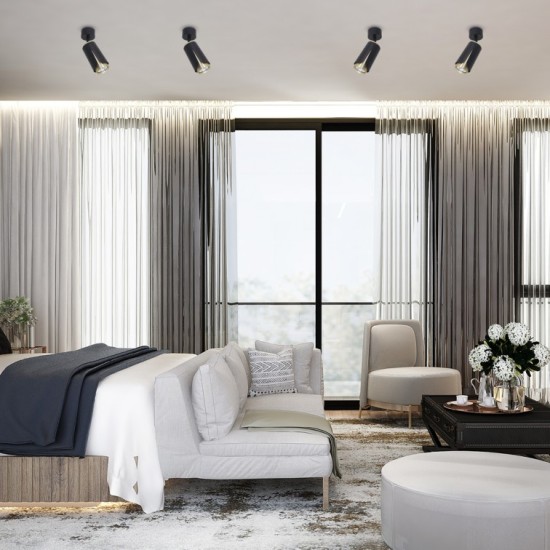 ΣΠΟΤ ΜΑΥΡΟ ΧΡΥΣΟ GU10 ML0264 ΣΠΟΤ ΜΑΥΡΟ ΧΡΥΣΟ GU10 ML0264