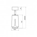 ΣΠΟΤ ΜΑΥΡΟ ΧΡΥΣΟ GU10 ML0264 