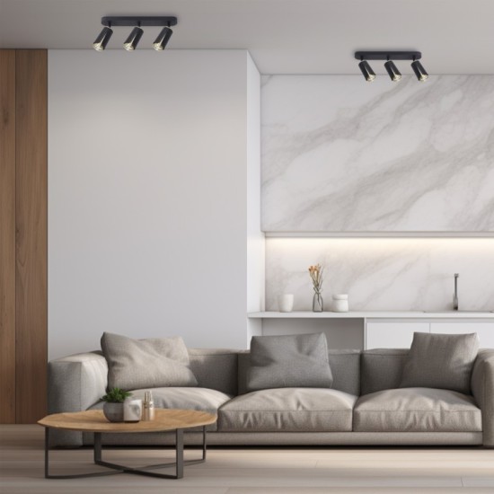 ΣΠΟΤ 3XGU10 ML0266 ΜΑΥΡΟ