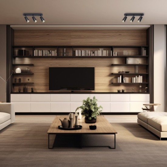 ΣΠΟΤ 3XGU10 ML0266 ΜΑΥΡΟ