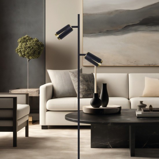 ΦΩΤΙΣΤΙΚΟ ΔΑΠΕΔΟΥ FLOWER ΜΑΥΡΟ ΧΡΥΣΟ 2XGU10 ΦΩΤΙΣΤΙΚΟ ΔΑΠΕΔΟΥ FLOWER ΜΑΥΡΟ ΧΡΥΣΟ 2XGU10