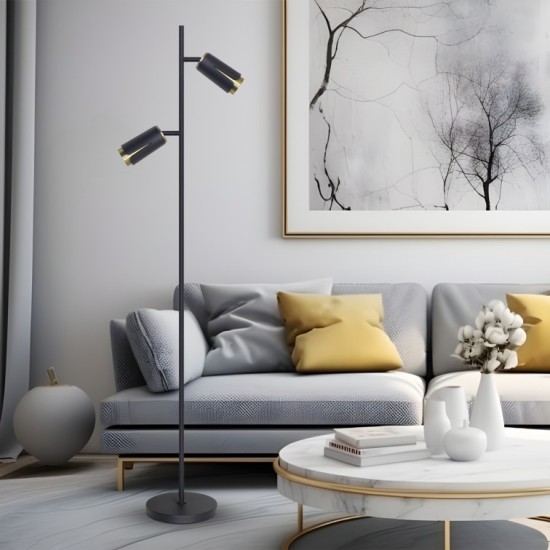 ΦΩΤΙΣΤΙΚΟ ΔΑΠΕΔΟΥ FLOWER ΜΑΥΡΟ ΧΡΥΣΟ 2XGU10 ΦΩΤΙΣΤΙΚΟ ΔΑΠΕΔΟΥ FLOWER ΜΑΥΡΟ ΧΡΥΣΟ 2XGU10