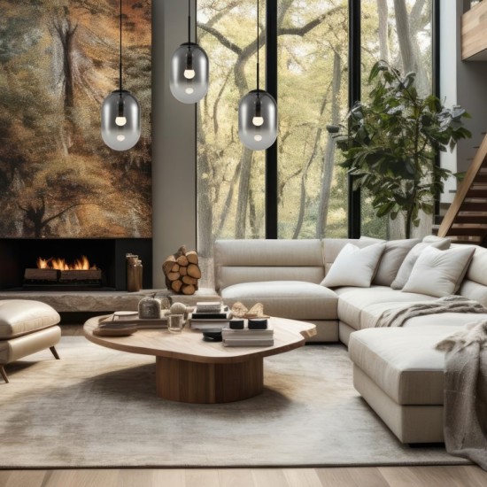 ΚΡΕΜΑΣΤΟ ΦΩΤΙΣΤΙΚΟ ΡΑΓΑ ALIAS SMOKE ΜΑΥΡΟ 3XE14 