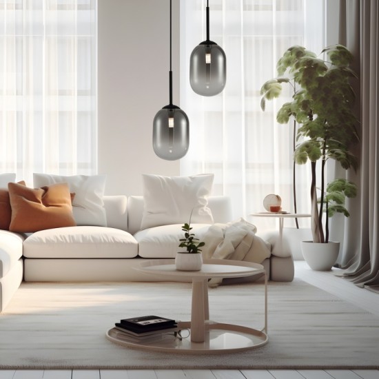 ΜΟΝΟΦΩΤΟ ΚΡΕΜΑΣΤΟ ALIAS SMOKE 1XG9 Φ120