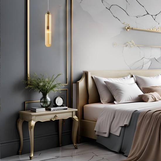 Κρεμαστό φωτιστικό PAX GOLD 1xG9 Κρεμαστό φωτιστικό PAX GOLD 1xG9