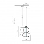 LED LIGHT DAPHNE 12WATT SMOKE 3000K