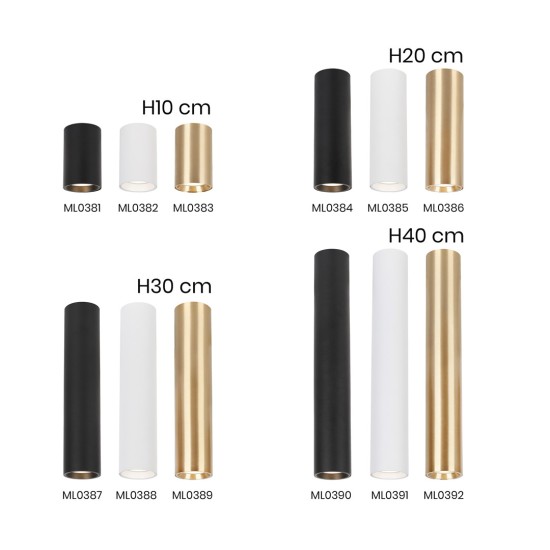 ΣΠΟΤ ΛΕΥΚΟ GENESIS 1XGU10 40CM ΣΠΟΤ ΛΕΥΚΟ GENESIS 1XGU10 40CM