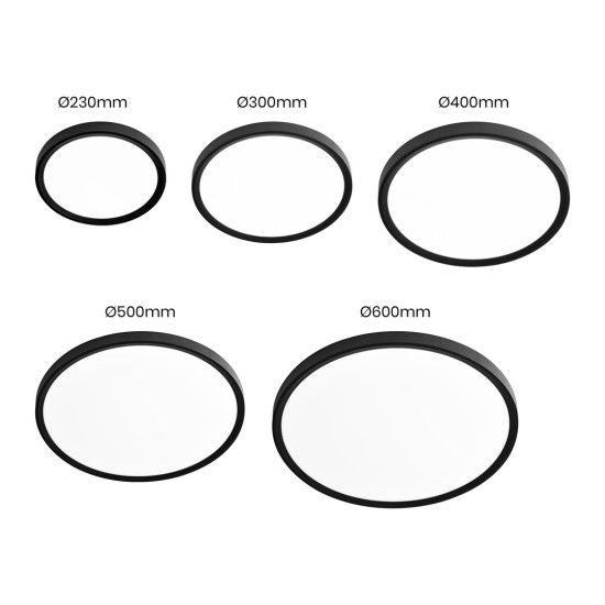 Πλαφονιέρα LED 32W ML0440 ΜΑΥΡΟ MAQ