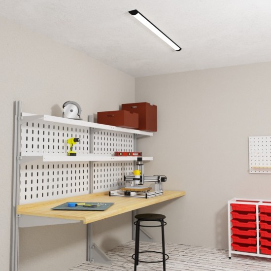 ΦΩΤΙΣΤΙΚΟ ΟΡΟΦΗΣ ΛΩΡΙΔΑ LED BATTEN 36W 120CM 4000K - ΜΑΥΡΟ ΦΩΤΙΣΤΙΚΟ ΟΡΟΦΗΣ ΛΩΡΙΔΑ LED BATTEN 36W 120CM 4000K - ΜΑΥΡΟ