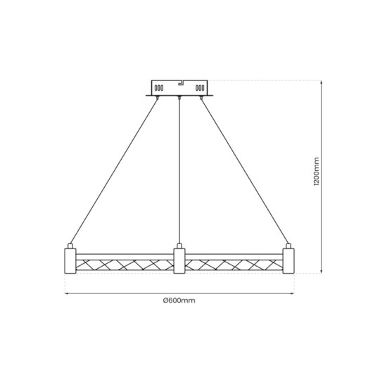 LED ΚΡΕΜΑΣΤΟ ΦΩΤΙΣΤΙΚΟ 36W ML0996