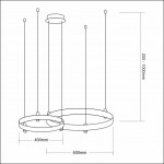 LED ΚΡΕΜΑΣΤΟ ΦΩΤΙΣΤΙΚΟ 43W ML0997