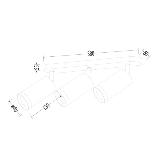 ΣΠΟΤ 3XGU10 MICA ΛΕΥΚΟ