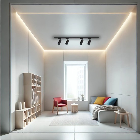 ΦΩΤΙΣΤΙΚΟ TRACK MICA ΜΑΥΡΟ 4XGU10 1.5M