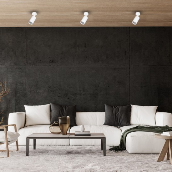 ΣΠΟΤ GU10 PIPE ΑΣΠΡΟ ML1157 ΣΠΟΤ GU10 PIPE ΑΣΠΡΟ ML1157