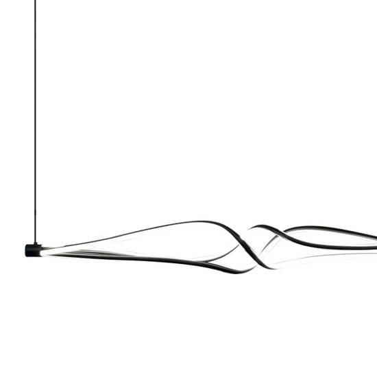 LED Κρεμαστό φωτιστικό TWISTER 56W LED  Μαύρο ML1189