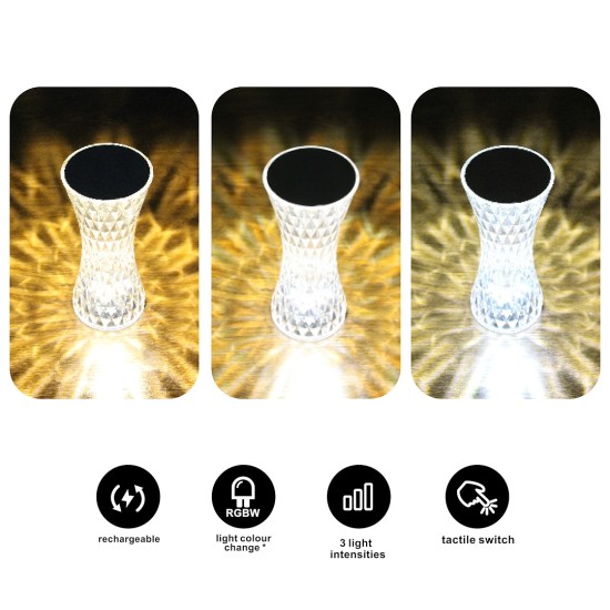 Επιτραπέζια Λάμπα Tower 1W RGBW Night Light