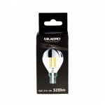 LED FILAMENT BULB 4W G45 E14 2700K TOP ΑΣΗΜΙ