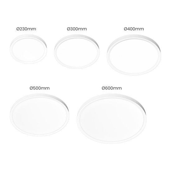 Πλαφονιέρα LED 24W ML1661 ΛΕΥΚΟ MAQ