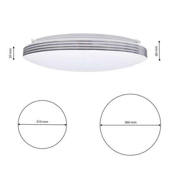 Πλαφονιέρα LED 25W ML262  