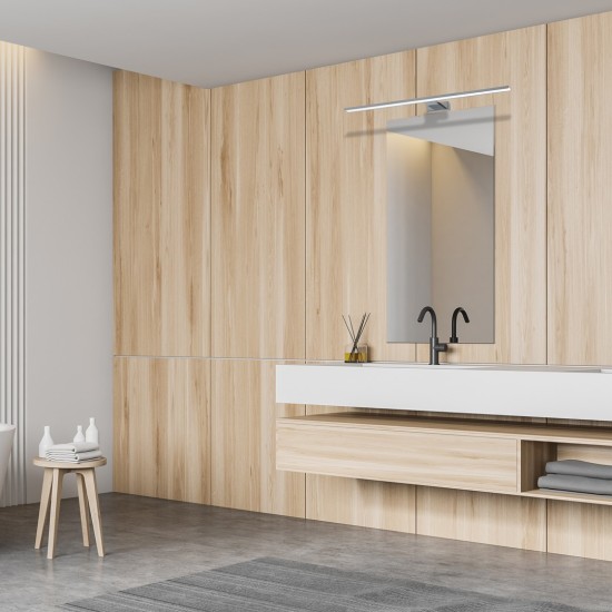 LED ΑΠΛΙΚΑ SHINE ΧΡΩΜΙΟ 15W LED 80CM 4000 LED ΑΠΛΙΚΑ SHINE ΧΡΩΜΙΟ 15W LED 80CM 4000