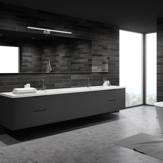 LED ΑΠΛΙΚΑ SHINE ΧΡΩΜΙΟ 15W LED 80CM 4000 LED ΑΠΛΙΚΑ SHINE ΧΡΩΜΙΟ 15W LED 80CM 4000