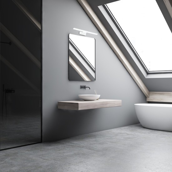 LED ΑΠΛΙΚΑ SHINE ΛΕΥΚΟ 7W LED 30CM 4000K IP44 LED ΑΠΛΙΚΑ SHINE ΛΕΥΚΟ 7W LED 30CM 4000K IP44