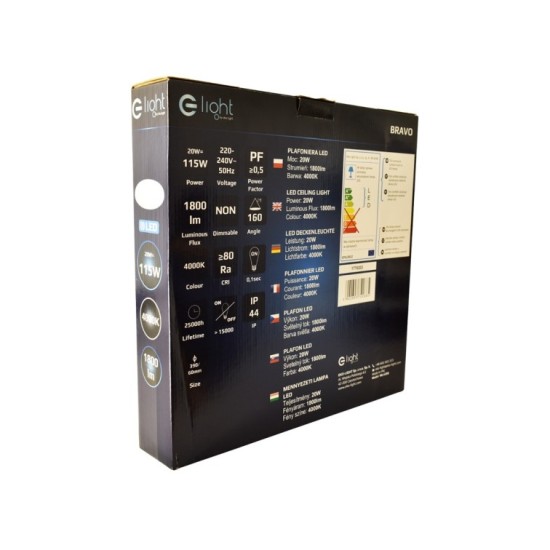 Πλαφονιέρα LED 20W ML4268 Χρώμιο 4000Κ Πλαφονιέρα LED 20W ML4268 Χρώμιο 4000Κ