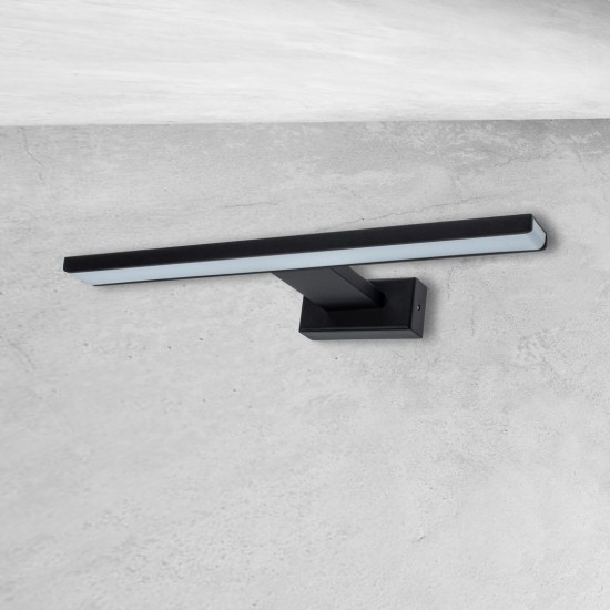 LED ΑΠΛΙΚΑ SHINE ΜΑΥΡΟ 7W LED 30CM 4000K IP44 LED ΑΠΛΙΚΑ SHINE ΜΑΥΡΟ 7W LED 30CM 4000K IP44