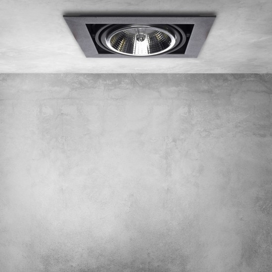 ΧΩΝΕΥΤΟ ΣΠΟΤ ΜΑΥΡΟ PLAZA ΤΕΤΡΑΓΩΝΟ 1XGU10 AR111 ΧΩΝΕΥΤΟ ΣΠΟΤ ΜΑΥΡΟ PLAZA ΤΕΤΡΑΓΩΝΟ 1XGU10 AR111