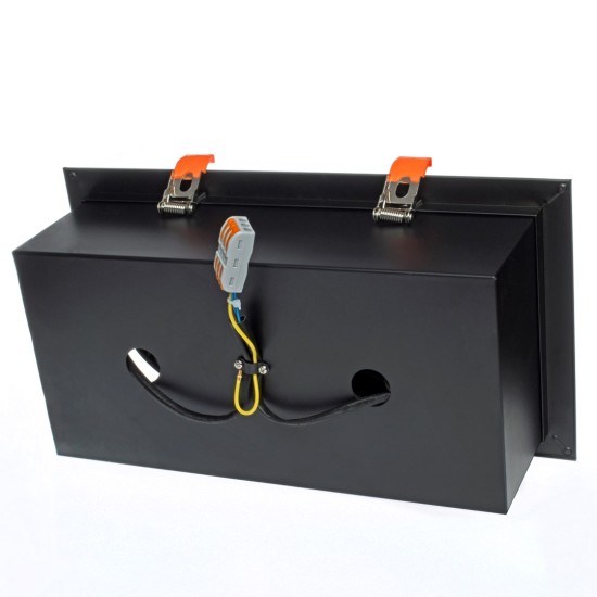 ΧΩΝΕΥΤΟ ΣΠΟΤ ΜΑΥΡΟ PLAZA ΟΡΘΩΓΩΝΙΟ 2XGU10 AR111 ΧΩΝΕΥΤΟ ΣΠΟΤ ΜΑΥΡΟ PLAZA ΟΡΘΩΓΩΝΙΟ 2XGU10 AR111