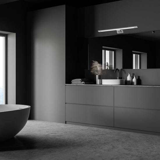 LED ΑΠΛΙΚΑ SHINE ΧΡΩΜΙΟ 12W LED 60CM 4000Κ LED ΑΠΛΙΚΑ SHINE ΧΡΩΜΙΟ 12W LED 60CM 4000Κ