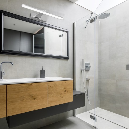 LED ΑΠΛΙΚΑ SPLASH ΧΡΩΜΙΟ 8W LED 40CM 4000K IP44 LED ΑΠΛΙΚΑ SPLASH ΧΡΩΜΙΟ 8W LED 40CM 4000K IP44