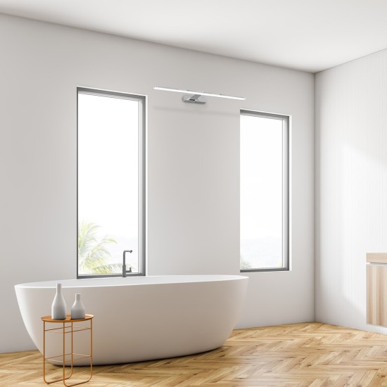 LED ΑΠΛΙΚΑ SPLASH ΧΡΩΜΙΟ 12W LED 60CM 4000K IP44 LED ΑΠΛΙΚΑ SPLASH ΧΡΩΜΙΟ 12W LED 60CM 4000K IP44