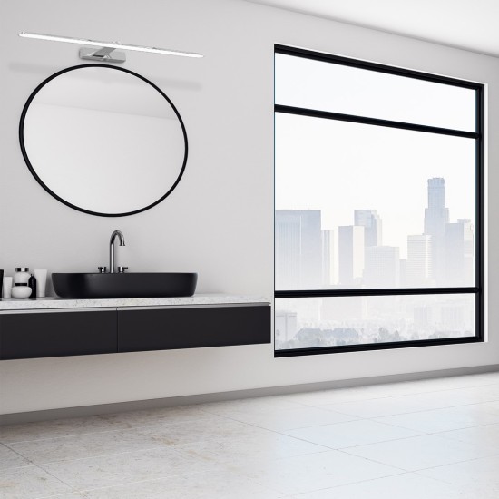 LED ΑΠΛΙΚΑ SPLASH ΧΡΩΜΙΟ 12W LED 60CM 4000K IP44 LED ΑΠΛΙΚΑ SPLASH ΧΡΩΜΙΟ 12W LED 60CM 4000K IP44