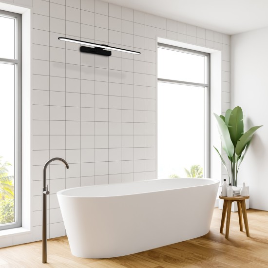 LED ΑΠΛΙΚΑ SPLASH ΜΑΥΡΟ 8W LED 40CM 4000K IP44 LED ΑΠΛΙΚΑ SPLASH ΜΑΥΡΟ 8W LED 40CM 4000K IP44