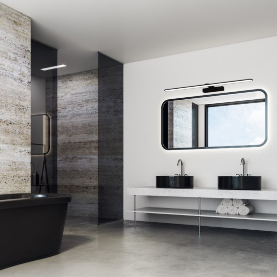 LED ΑΠΛΙΚΑ SPLASH ΜΑΥΡΟ 12W LED 60CM 4000K IP44 LED ΑΠΛΙΚΑ SPLASH ΜΑΥΡΟ 12W LED 60CM 4000K IP44