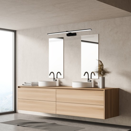 LED ΑΠΛΙΚΑ SPLASH ΜΑΥΡΟ 12W LED 60CM 4000K IP44 LED ΑΠΛΙΚΑ SPLASH ΜΑΥΡΟ 12W LED 60CM 4000K IP44