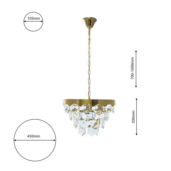 CRYSTAL LIGHT ΦΩΤΙΣΤΙΚΟ ΚΡΕΜΑΣΤΟ ML5994