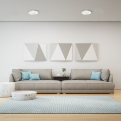 Πλαφονιέρα LED 10W PEPE ΛΕΥΚΟ 4000Κ IP44