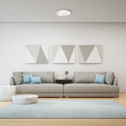 Πλαφονιέρα LED 19W PEPE ΛΕΥΚΟ 4000Κ IP44