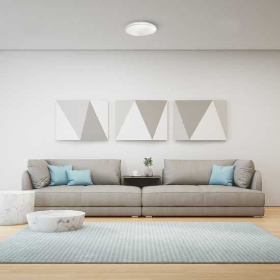 Πλαφονιέρα LED 19W PEPE ΛΕΥΚΟ 4000Κ IP44