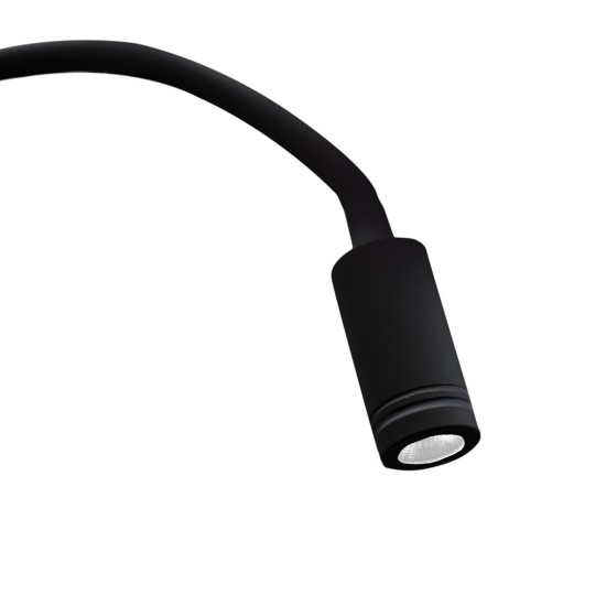 Απλίκα Ξενοδοχείου 8W + 2W ΜΑΥΡΟ 4000Κ