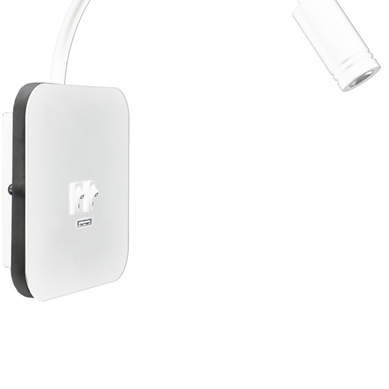 Απλίκα Ξενοδοχείου 8W + 2W + USB ΛΕΥΚΟ 4000Κ Απλίκα Ξενοδοχείου 8W + 2W + USB ΛΕΥΚΟ 4000Κ