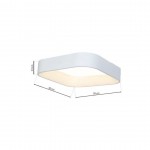 Πλαφονιέρα LED ASTRO 40W 50cm 4000K ΛΕΥΚΟ