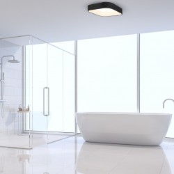 Πλαφονιέρα LED ASTRO 40W 50cm 4000K ΜΑΥΡΟ