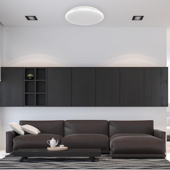 Πλαφονιέρα LED 18W  TERMA ΛΕΥΚΟ 4000Κ IP44