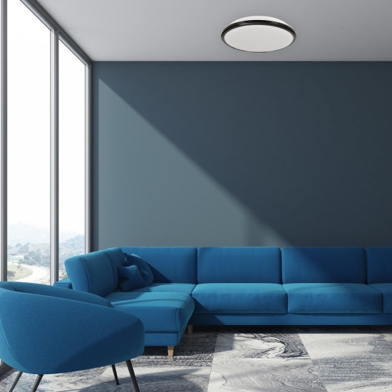 Πλαφονιέρα LED 18W TERMA ΜΑΥΡΟ 4000Κ IP44 Πλαφονιέρα LED 18W TERMA ΜΑΥΡΟ 4000Κ IP44